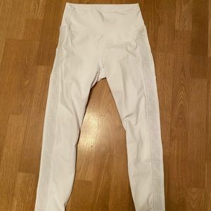 White fabletics leggings